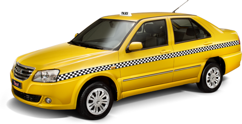 taxi mercedes yellow car